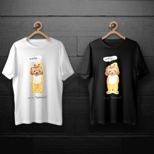 طرح لایه باز خرس تدی با اردک زرد برای چاپ روی انواع تیشرت